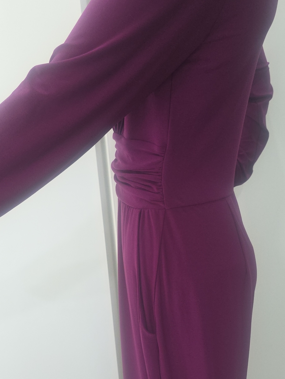 Venus Purple/Violet Long Sleeve Dressy Jumpsuit - Size 4 - Picture 12 of 13